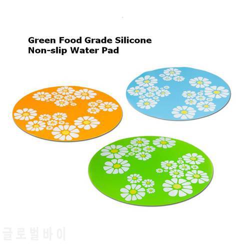 Dog Automatic Drinker Mat Green Food Grade Silicone Non-slip Water Pad Pet Dog Cat Daily Supplies