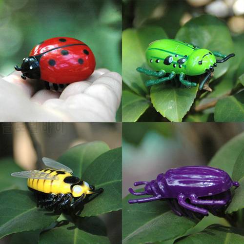 Electric Simulation Insect Cat Toy Escape Obstacle Automatic Flip Toy Battery Operated Vibration Pet Interactive Toy