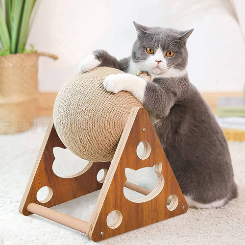 Gatos Toy Cat Scratcher Board Kitten Sisal Rope Ball Scratch Paws Pet Grinding Scratching Balls Toys Cardboard Cats Accessories