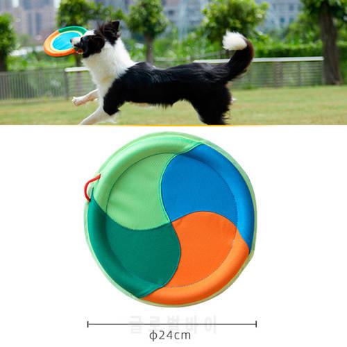 Cloth Flying Saucer Wear-Resistant Outdoor Catch and Toss Throw Disc Toy Lightweight for Pet Group Play Dog Supplies Pet Product