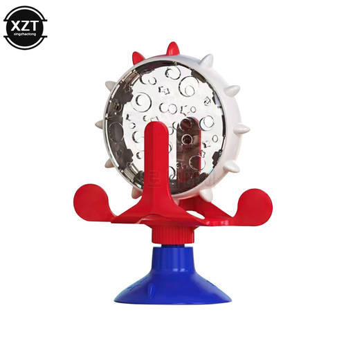 360 Rotating Interactive Treat Leaking Toy for Small Dogs Original Slow Dog Feeder Funny Dog Wheel Pet toy Leaking ball