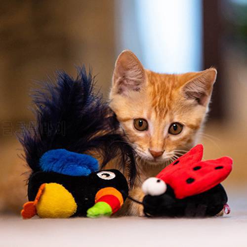 Cat Toy Interactive Plush Stuffed Chew Pet Toys Claw Funny Cat Sound Squeaky Toy For Cat Kitten Pet Products