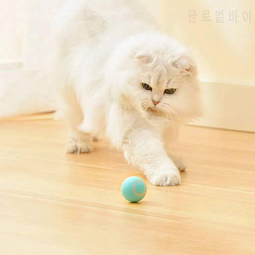 Gravity Smart Cat Ball Toys Catnip Sounding Kittens Bite Interactive Rolling Playing Ball Training Squeaky Toy Pet Supplies