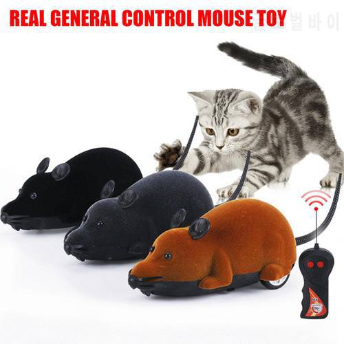 Cat Toy RC Electric Mouse Toy Wireless Mice Cat Toys Remote Control False Mouse Toys Funny Playing Electronic Mouse Cat Supp