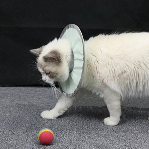 Pet Cat Collar Waterproof Anti-licking Nylon Skin-friendly Circle For Kitten Circle-shaped Neck Protective Recovery Circle