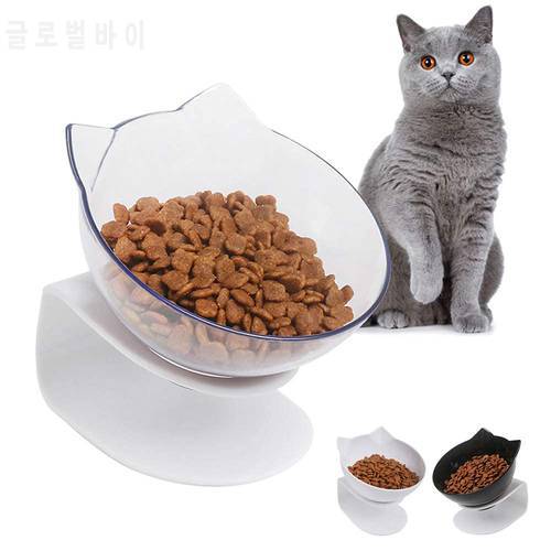 Elevated Cat Food Bowls, Raised Dog Cat Bowls Pet Feeder and Waterer, 15° Tilted Cats Dogs Kitten Rabbits Food Water Feeder Bowl