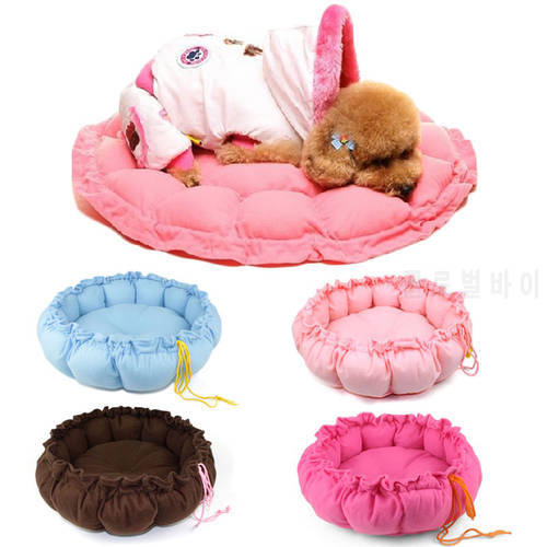 Pet Cat Dog Mat Bed Sleeping House Kennel Pumpkin Cama Perro for Teddy Goat Dogs Supplies Pink Rose Blue Coffee Soft Comfortable