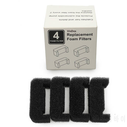 1/4PCS/pack Black Sponge Filter For Pet Cat Water Fountain Replacement Cat Dog Fountain Foam Filter