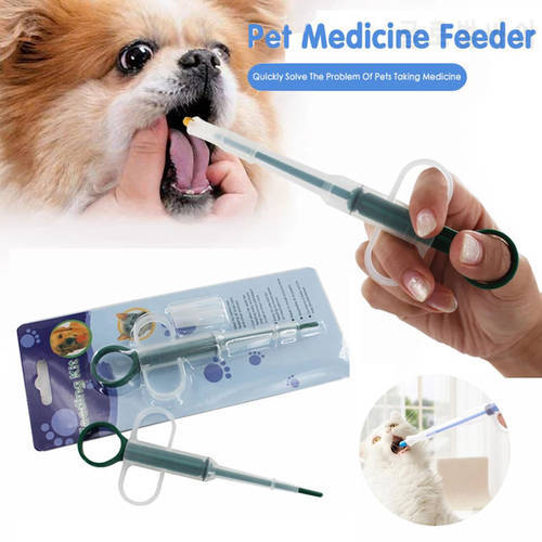 1PC Pet Dog Cat Puppy Pills Dispenser Feeding Kit Given Medicine Control Rods Home Universal Pet Medicine Feeder