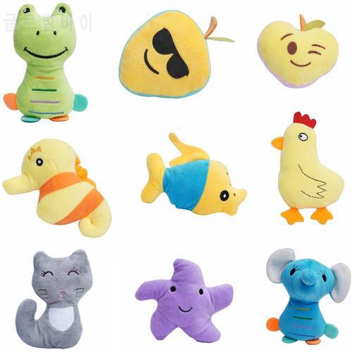 1PC Plush Vocal Pet Dog Toys Clean Teeth Dog Chew Resistance to Bite Puppy Training Toy Soft Fruits and Animals Pet Supplies