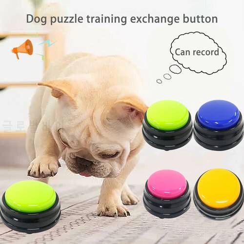 Funny Communication Travel Portable Talking Pet Starters Dog Recordable Toys Pet Speaking Buttons Dog Training
