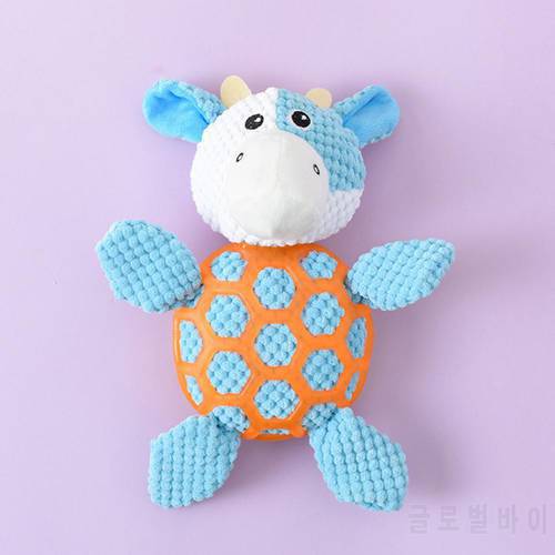 Eco-friendly Dog Stuffed Toy Built-in Whistle Lovely Pet Plush Toy Puppy Dog Stuffed Animal Toy
