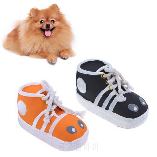 Interactive Cute Toy Bite-Resistant Training Pet Dog Puppy Shoes Shape Sound Toy
