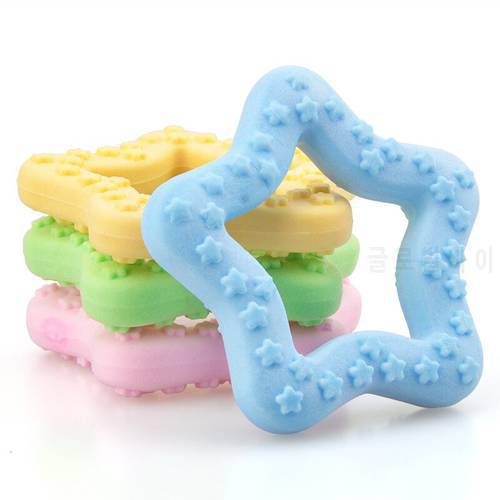 New Pet Dog Toy Interactive Rubber Pet Dog Cat Puppy Chew Toys Star Shape Teeth Chew Toys Tooth Cleaning Dog Toys