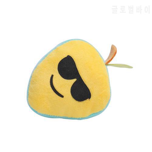 2021 New Mango Fruit Design Teeth Grinding Toys Funny Interactive Cat Toy Pet Dogs Puppy Chewing Vocal Plush Toy