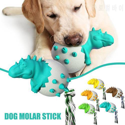 Dog Chew Toy Creative Dinosaur Egg Molar Stick Practical Dog Tooth Cleaning Tool for Medium and Large Dogs Toys Supplies Garden