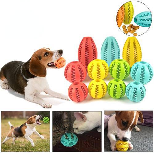 5cm/7cm/11cm new pet watermelon ball toy dog toy ball interactive bouncing ball natural rubber leaking ball tooth cleaning ball