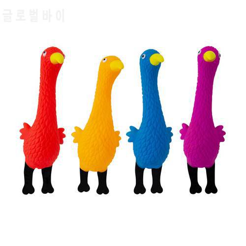 Large Dog Toy Screaming Chicken,Cat Dog Toys Squeeze Squeaky Sound Funny Toy Safety Rubber for Dogs Molar Chew Toys Puppy Toys