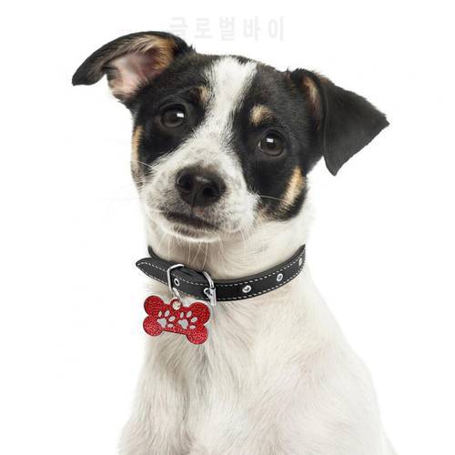 50%HOTPet Dog Cat Puppy Carving ID Name Bone Shape Collar Tag Plate Pendant Decoration Pendant Keychain Bone Pet Accessories