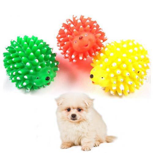 Realistic Hedgehog Soft Squeaky Pet Dog Ball Toys For Small Dogs Rubber Chew Puppy Toy Dog Stuff Dogs Toys Pets Training Dental