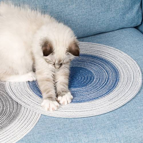 LySummer Cat Grinding Claw Pad Weaving Cotton Pad Pet Bed Sofa Cooling Mats Heat Relief Floor Mat