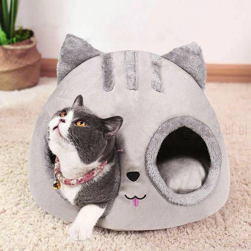 Pet House for Small Dog Removable Cat Bed House Semi-Enclosed Pet Dog Cat Nest Winter Warm Soft Pet Cave Kennel Deep Sleep Pad