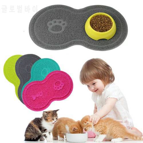 PVC Placemat Cat Bowl Mat Dog Pet Feeding Water Food Dish Tray Clean Floor Dropshippping