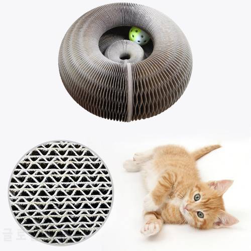Cat Scratch Toy Magic Organ Cat Scratch Board Cat Toy with Bell Cat Grinding Claw Cat Climbing Frame Pet Products Cat Supplies
