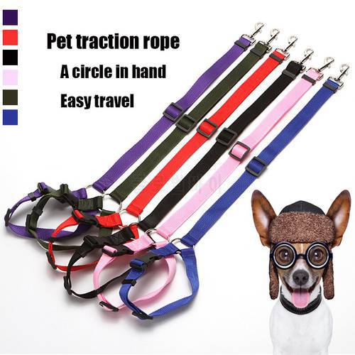 Outdoor Convenient Pet Car Safety Rope Loop Dog Car Seat Belt Back Seat Leash For Kitten And Dog Collar Pet Accessories