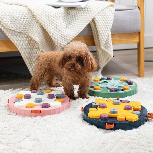 Dog Interactive Puzzle Toys NonSlip Bowl Food Dispenser Slow Feeder Slowly Eating Pet Cat Dogs Training Game Pet Supplies 2023