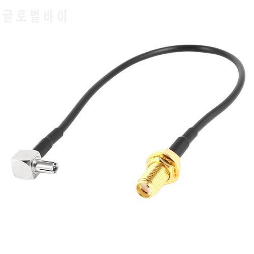 IMC Hot SMA Female Jack to TS9 Male Right Angle Pigtail Coaxial Cable Antenna