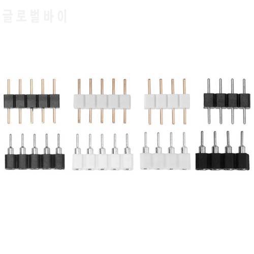 10Pcs Male/Female 4 Pin RGB / 5PIN RGBW Connector Adapter Pin Needle for RGB /RGBW 5050 3528 LED Strip Light Led Accessories