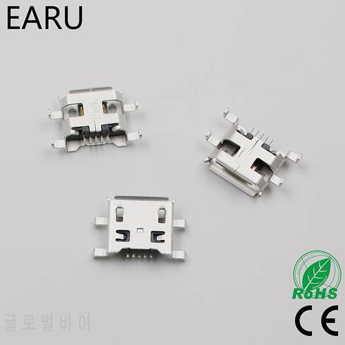 10pcs Micro USB 5pin B type 0.8mm Female Connector For Mobile Phone Mini USB Jack Connector 5pin Charging Socket Four feet plug