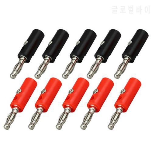 30pcs Banana Plug Red+Black 4mm Audio Speaker Wire Cable Screw Type Banana Connector