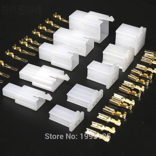 10 set 2.8mm connector 2P 3P 4P 6P 9P 2pin Electrical 2.8 Connector Kits Male Female Socket Plug For Motorcycle Motorbike Car