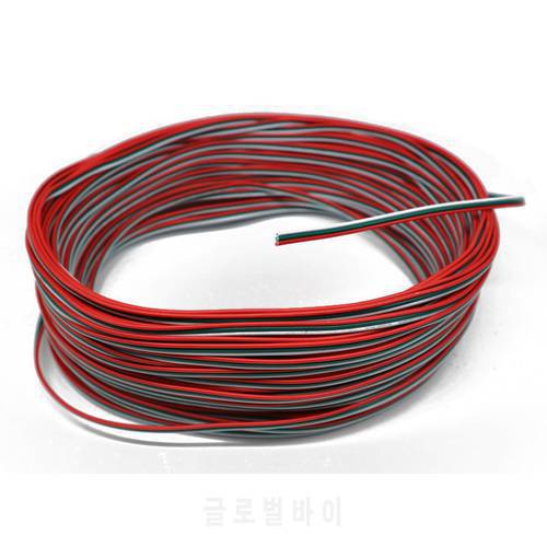 Tinned copper 22AWG 3 pin cable PVC insulated wire 3P 22 awg stranded wire Electric cable for ws2812b ws2811 strip
