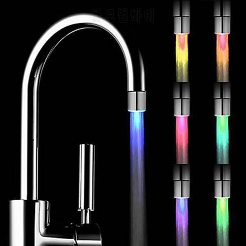 2017 NEW Romantic 7 Color Change LED Light Shower Head Water Bath Home Bathroom Glow 630