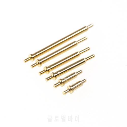 10pcs Spring Load Pogo Pin Connector Height 4.5 5 5.5 6 6.5 7 7.5 8 8.5 9 10 10.5 11 12 12.5 13 14 16.5 mm Through Hole Flange