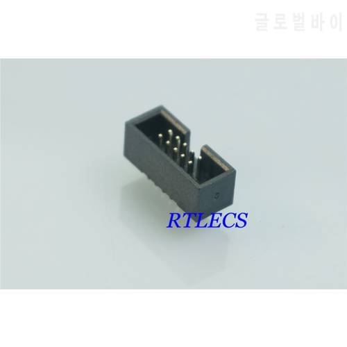 20Pcs 0.050 1.27 mm 2x5 Pin 10 Positions IDC Male Box Header Dual Row Through Hole Shrouded Rows Space 1.27mm for IDC Socket