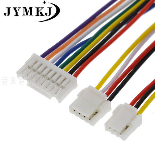 10 PCS 2P/3P/4P/5P/6 Pin JST GH Series 1.25 Connector with Wire 100MM/150MM 1007 28 AWG GH1.25 1.25MM