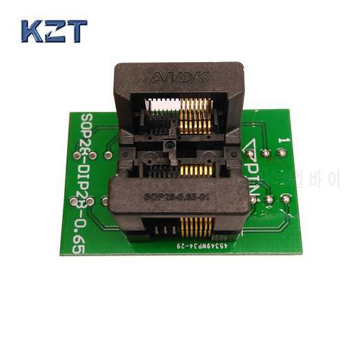 SSOP14 TSSOP14 to DIP14 Programming Socket Pitch 0.65mm IC Body Width 4.4mm 173mil Flash Test Socket Adapter