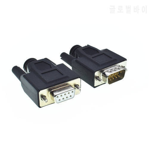 New 9PIN D-SUB Connector DB9 Female/Male RS232 Solderless Connectors