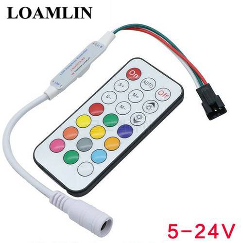 5-24V 21-Key RF Controller Magic RGB LED Controller With Remote Control Mini Smd For WS2812B WS2811 LED Strip
