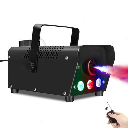 RGB Color Mixed 500W Smoke Machine Wireless Control Fog Machine Professional Stage Fogger Great Effect for Disco Concert Party