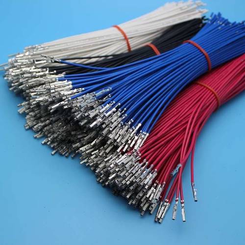 10PCS 5556 Female Pin Crimp with Cables for 4.2mm 5557 Housing Multicolor 1007 18AWG 20CM Single End