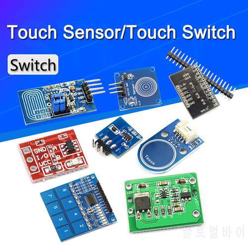 5/2/1PCS 1/4/8Channel TTP223 TTP224 TTP226 Jog Digital Touch Button Sensor Capacitive Switch Modules Accessories for Arduino