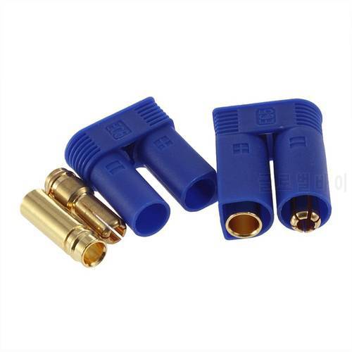 5 Pairs/Lot EC5 Plug 5mm Bullet Connectors1 00A RC LiPo Battery Charge Adapter M/F Connector For RC Part