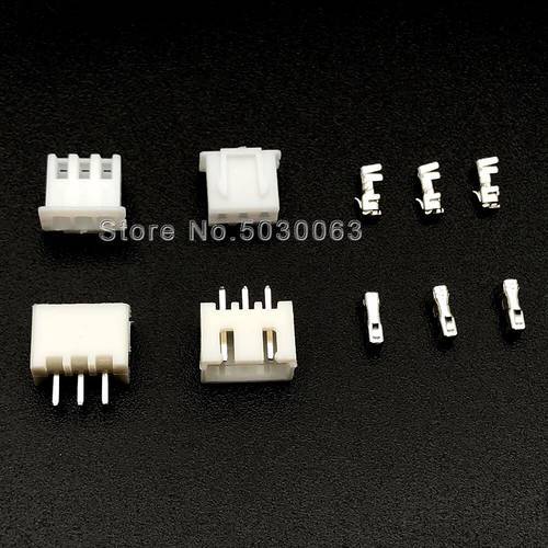 200pcs=40sets XH2.54 3p 3A 2.54mm spacing Terminal Kit / Housing / Pin Header JST Connector Wire Connectors Adaptor XH TJC3