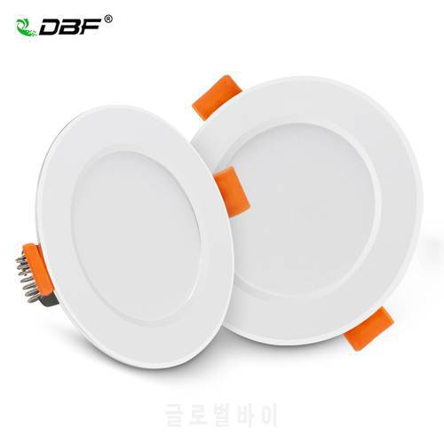 [DBF]No External Driver LED Recessed Downlights SMD 2835 3W 5W 7W 9W 12W AC220V LED Ceiling Spot light Bedroom Indoor Lighting