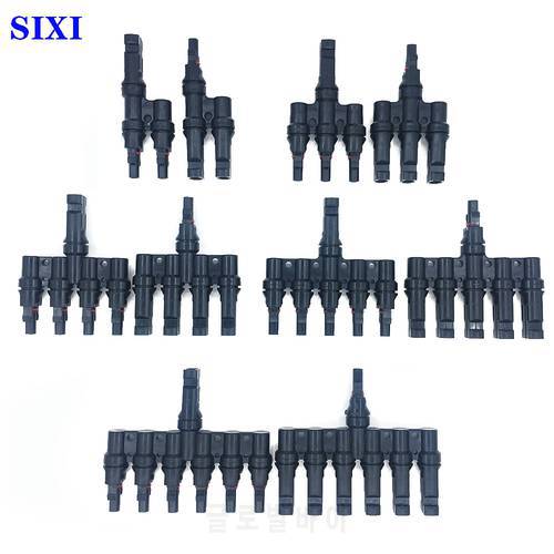1 Pairs Solar Panel Branch Parallel Connector IP67 Waterproof Solar Connectors(Male and Female),for Solar Photovoltaic Systems